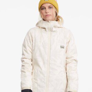 BILLABONG Women's White SULA Snow Jacket  - Medium